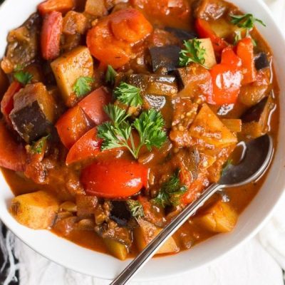 Eggplant Paprikash