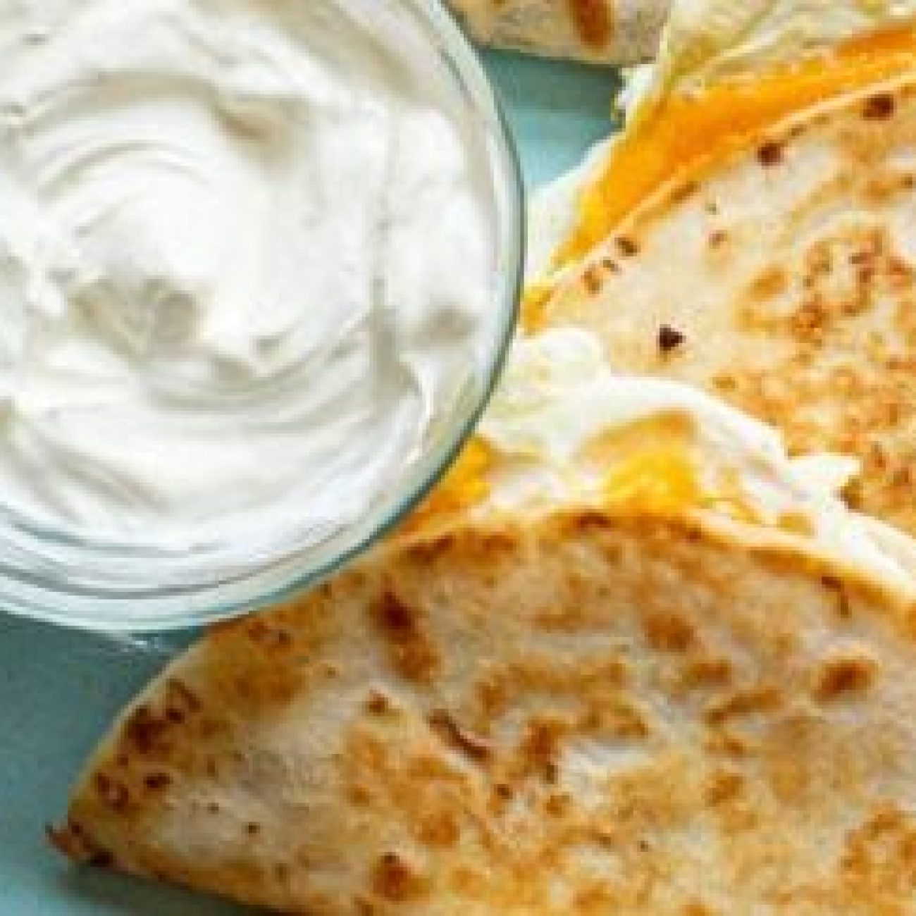 Eggs And Blue Cheese Quesadilla