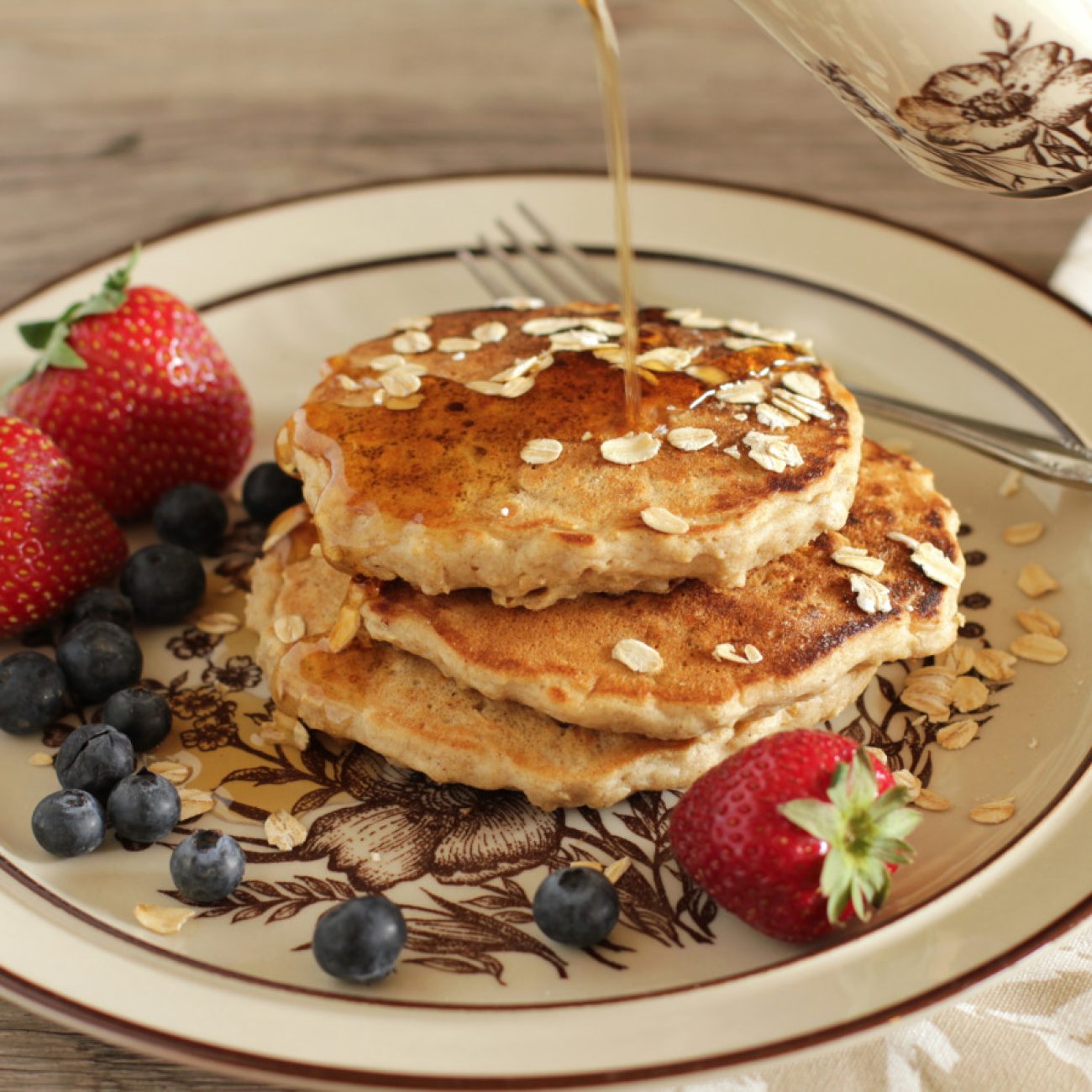 Family Favorite Oatmeal Pancakes