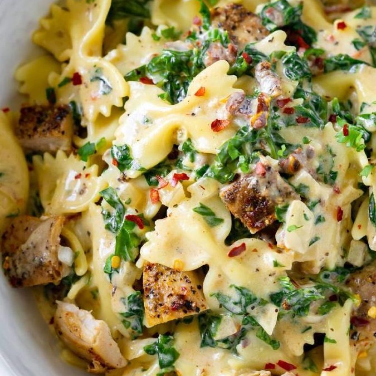 Farfalle Bow Tie Pasta With Chicken & Sun