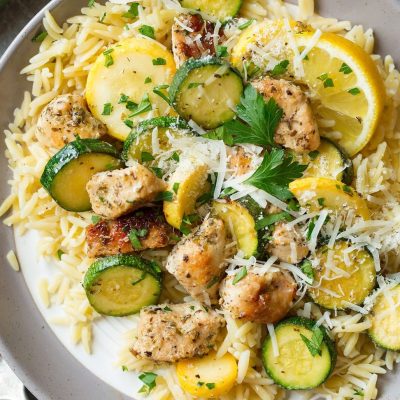 Fast, Easy Chicken In Salsa With Zucchini