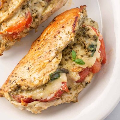 Feta And Pesto Stuffed Chicken Breast