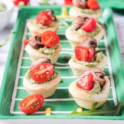 Feta &Amp; Basil Pizza Bites