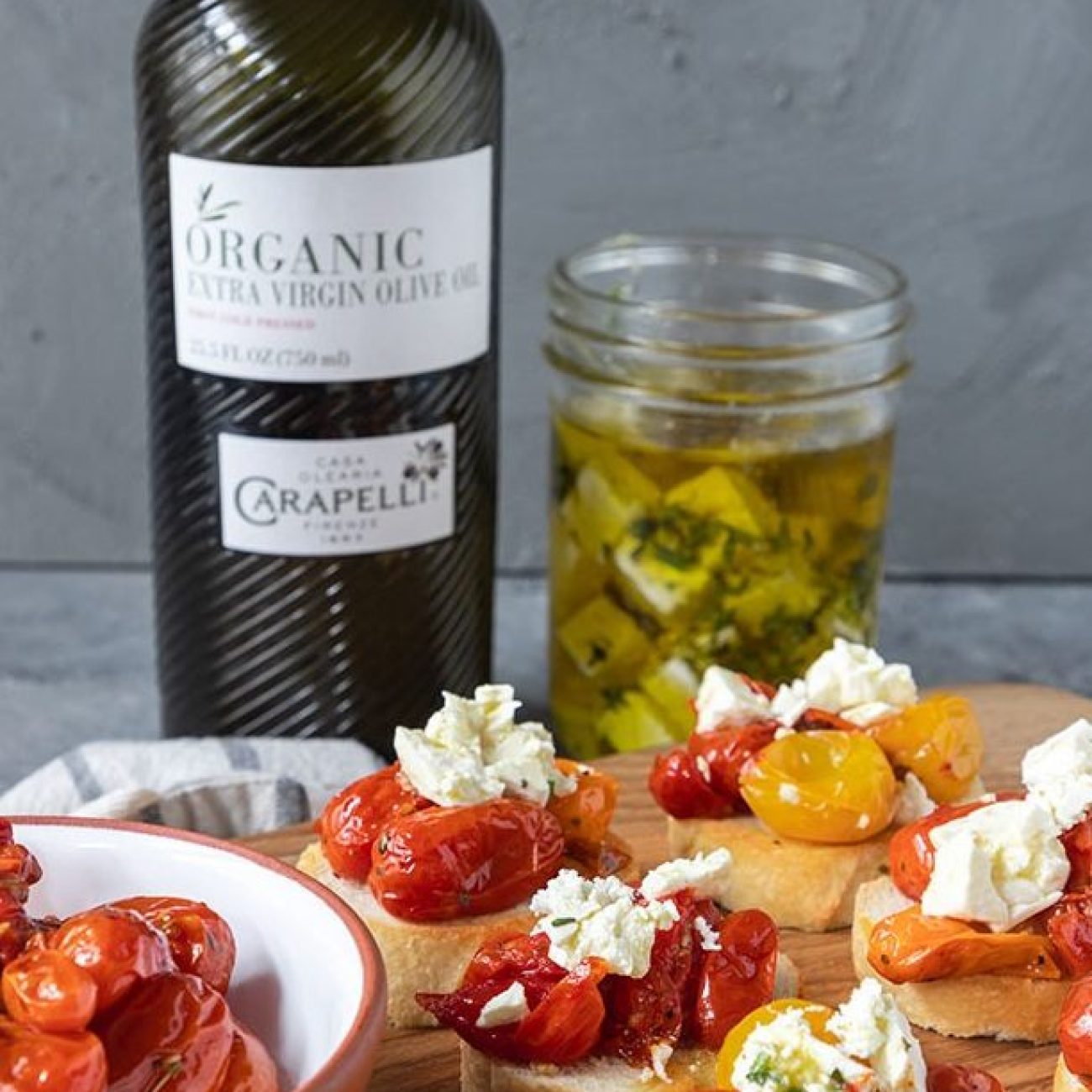 Feta Cheese In Olive Oil