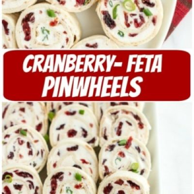 Feta, Craisin And Walnut Pinwheels