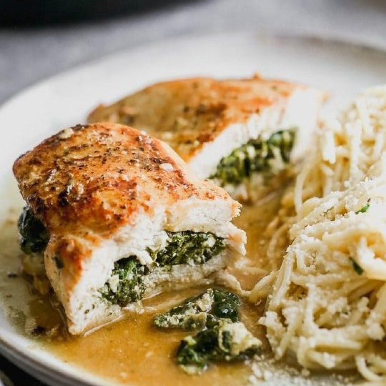 Feta & Spinach Stuffed Chicken Breasts