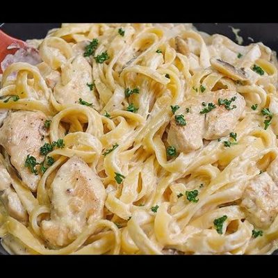 Fettuccine Alfredo Chicken Carbonara