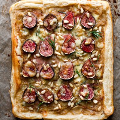 Fig , Caramelized Onion And Blue Cheese Tart
