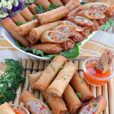 Filipino Lumpia Deep-Fried Pork Spring Rolls