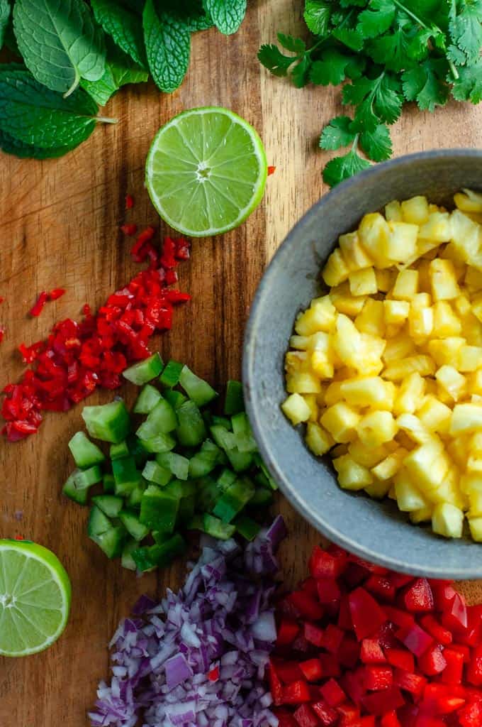 Fish Fillets With Pineapple- Jalapeo Salsa