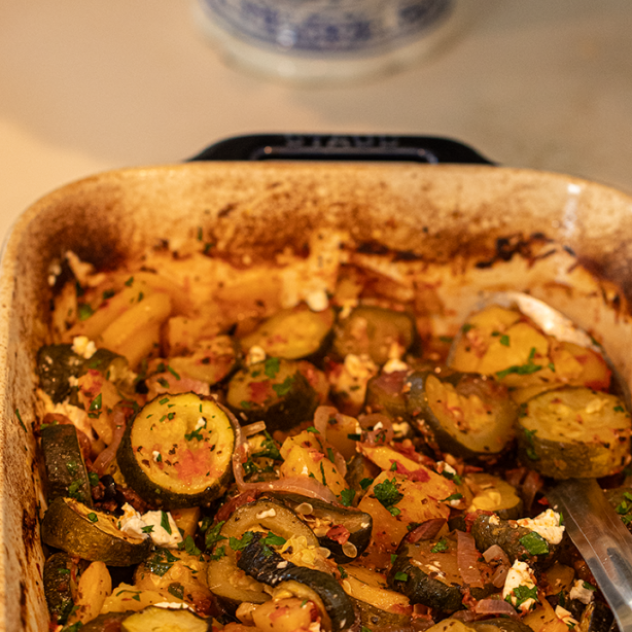 Fish, Zucchini And Oregano Casserole