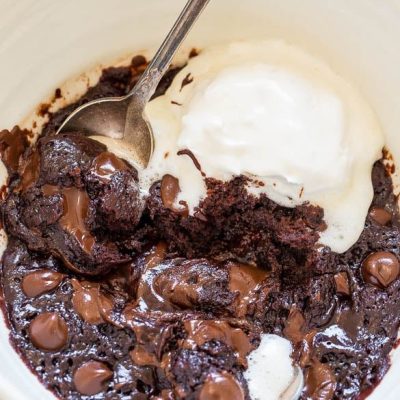 Five Minute Microwave Brownies With