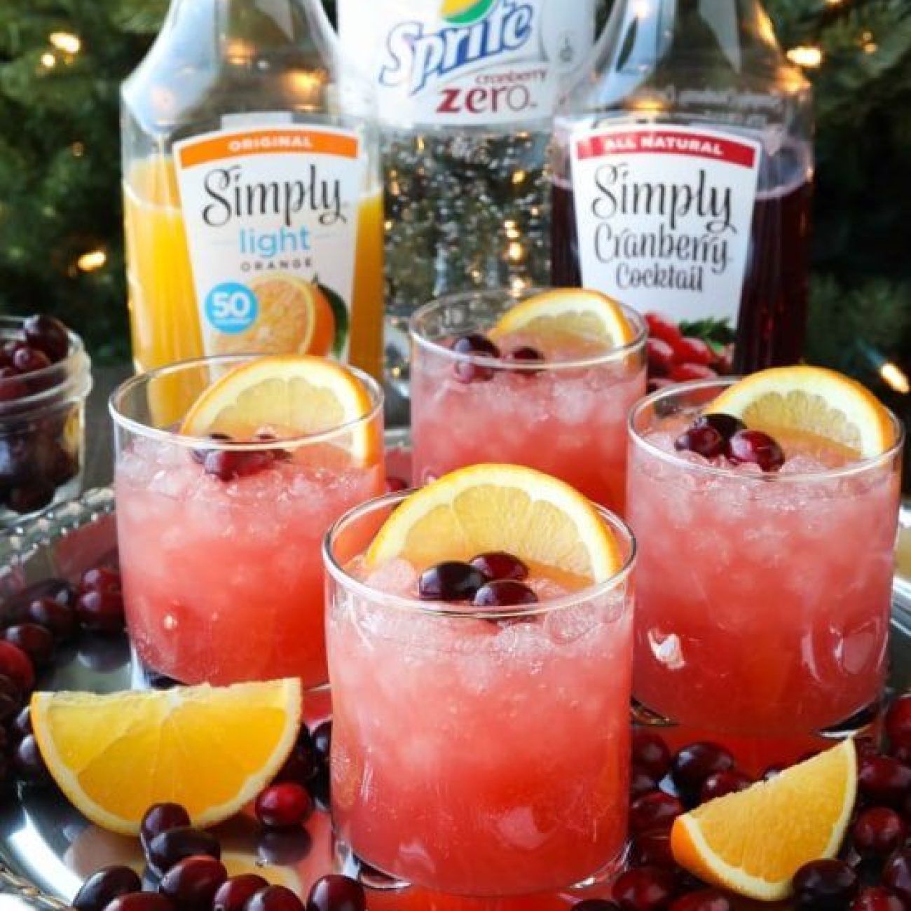 Fizzy Cranberry- Lemonade Punch