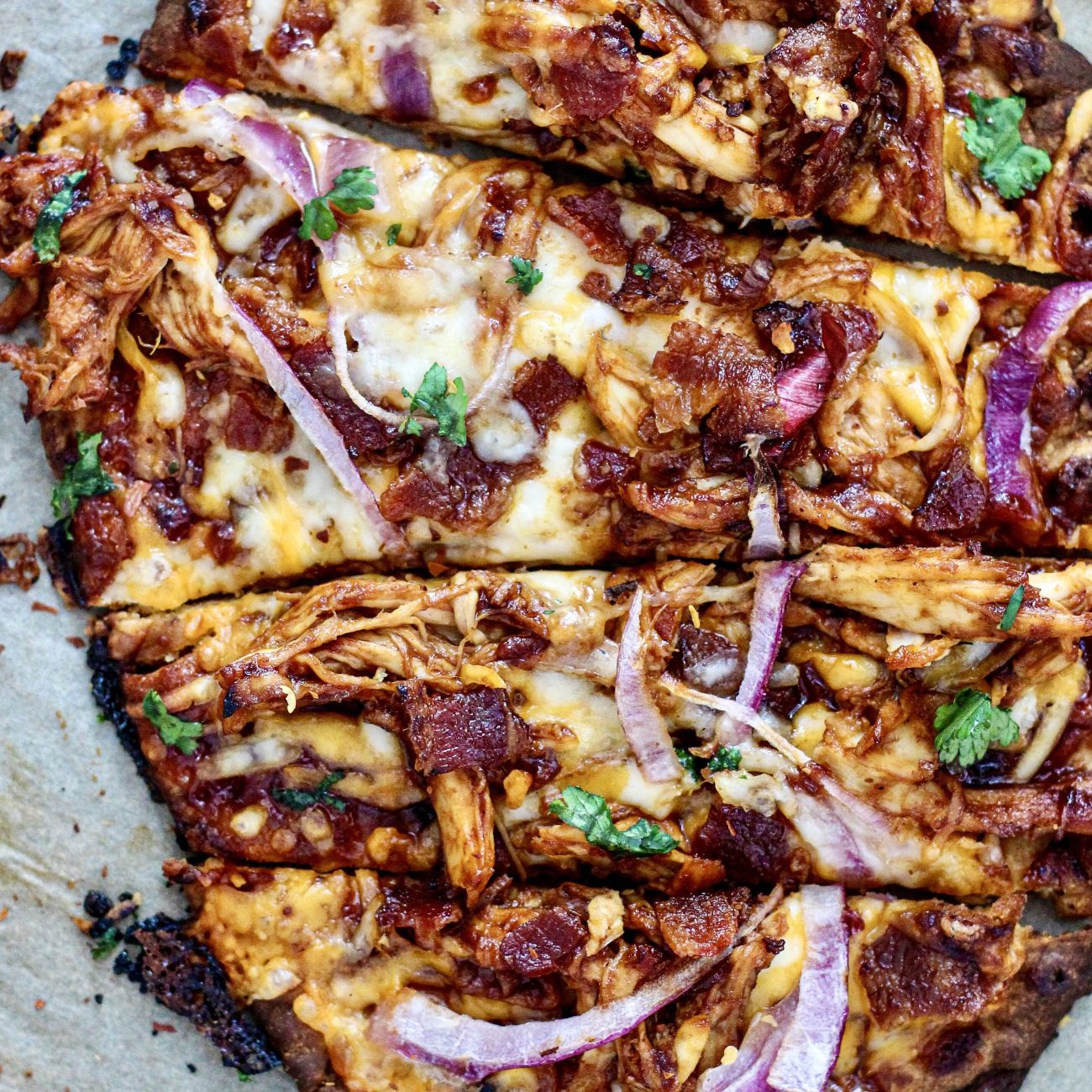 Flatbread Pizza With Bbq Chicken