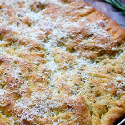 Focaccia Rosemary And Parmesan Cheese