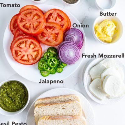 Four Cheese Panini With Basil Tomatoes