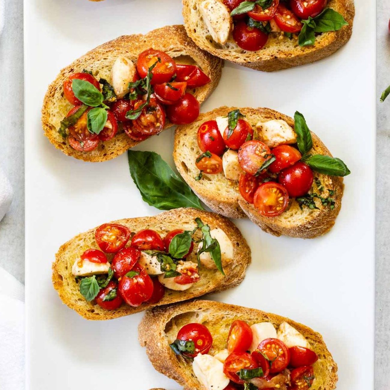 Fresh Basil Bruschetta