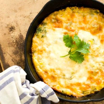 Fresh Corn Green Chile Casserole