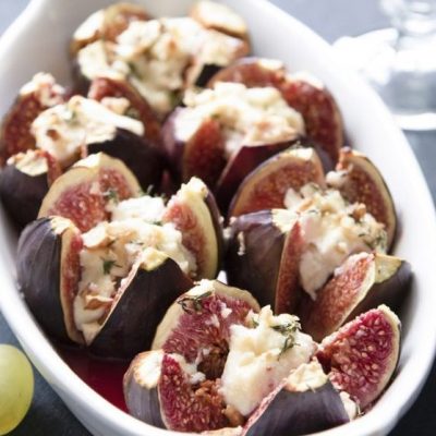 Fresh Figs With Blue Cheese &Amp; Peppered Honey