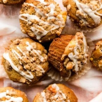 Fresh Plum Or Peach Cobbler Muffins