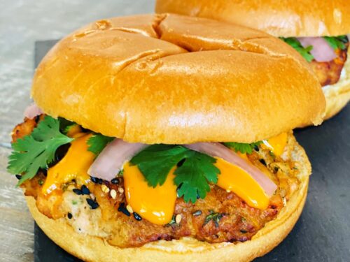 Fresh Salmon Burgers With Hoisin And