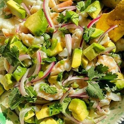 Fresh Shrimp Ceviche With Avocado