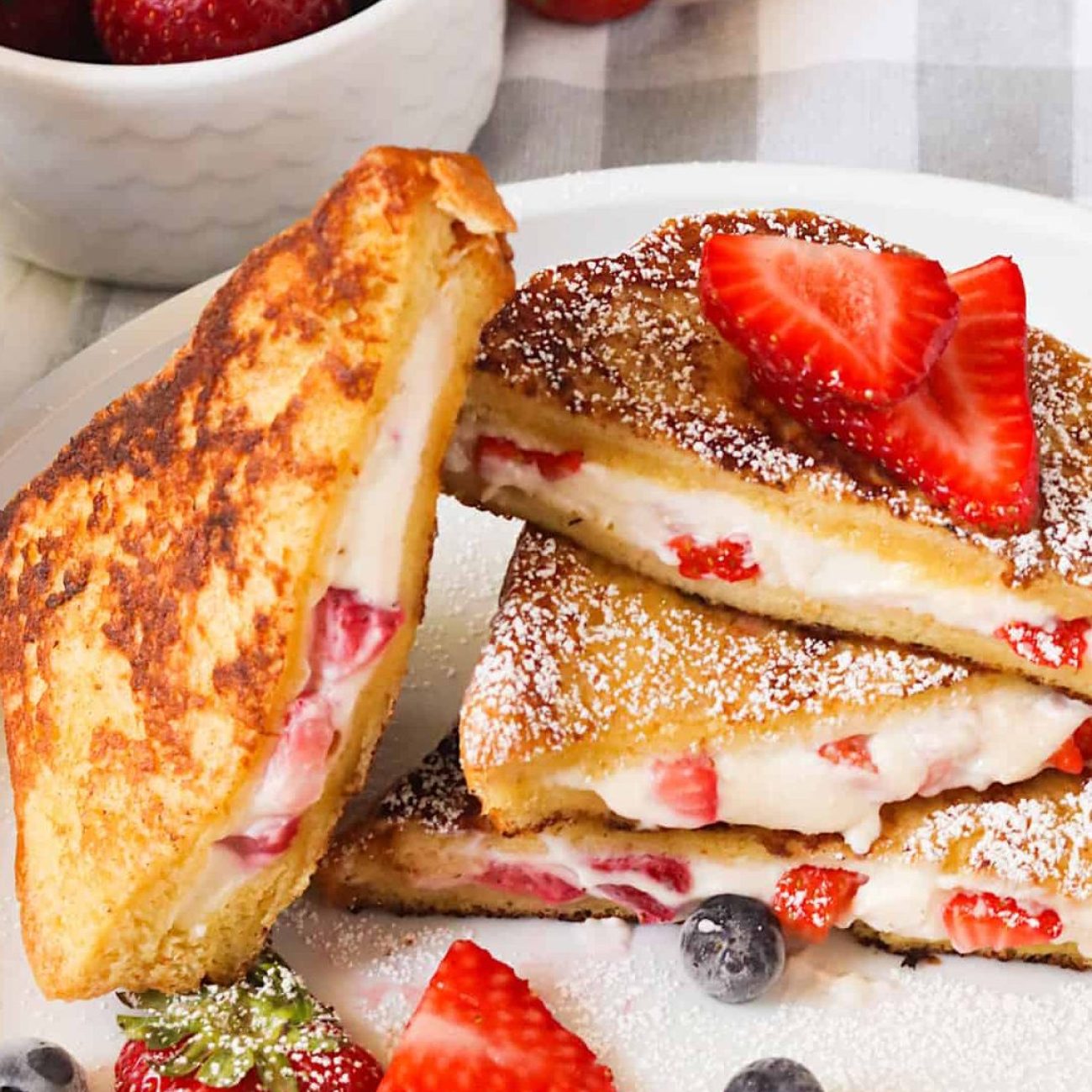 Fresh Strawberry Jam-Stuffed French Toast Recipe