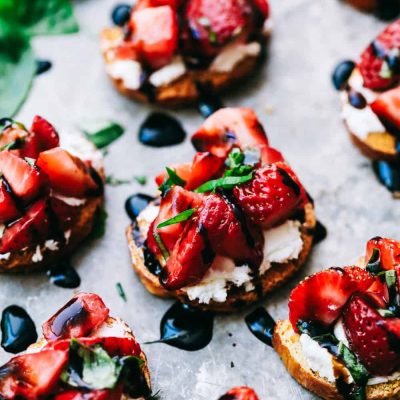 Fresh Strawberry Salsa Bruschetta Recipe - A Vibrant Appetizer