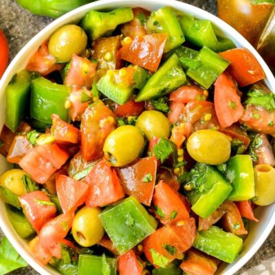 Fresh Tomato, Cucumber, And Bell Pepper Relish Recipe