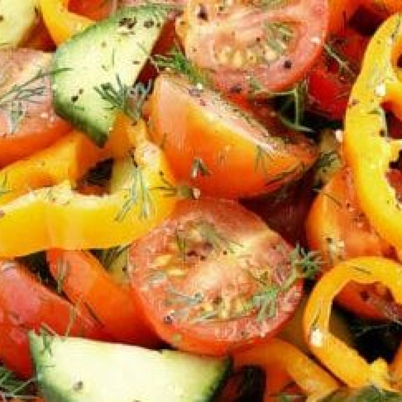 Fresh Tomato, Cucumber, and Bell Pepper Relish Recipe