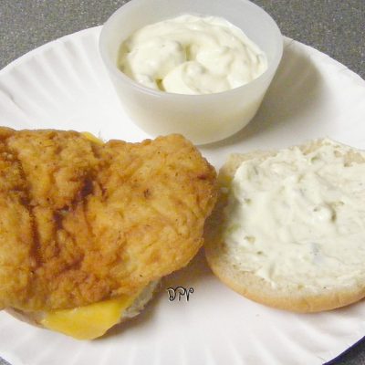 Fried Cod For Fish And Chips With Tartar