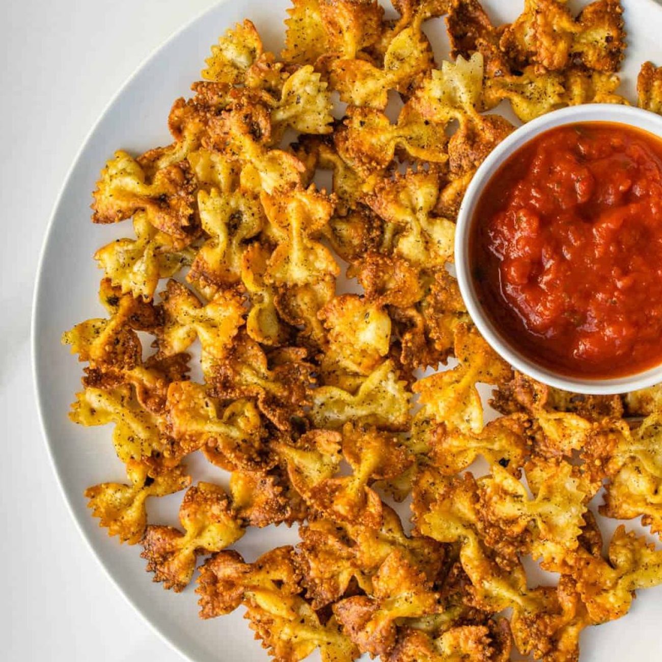 Fried Farfalle Chips Bowtie Pasta