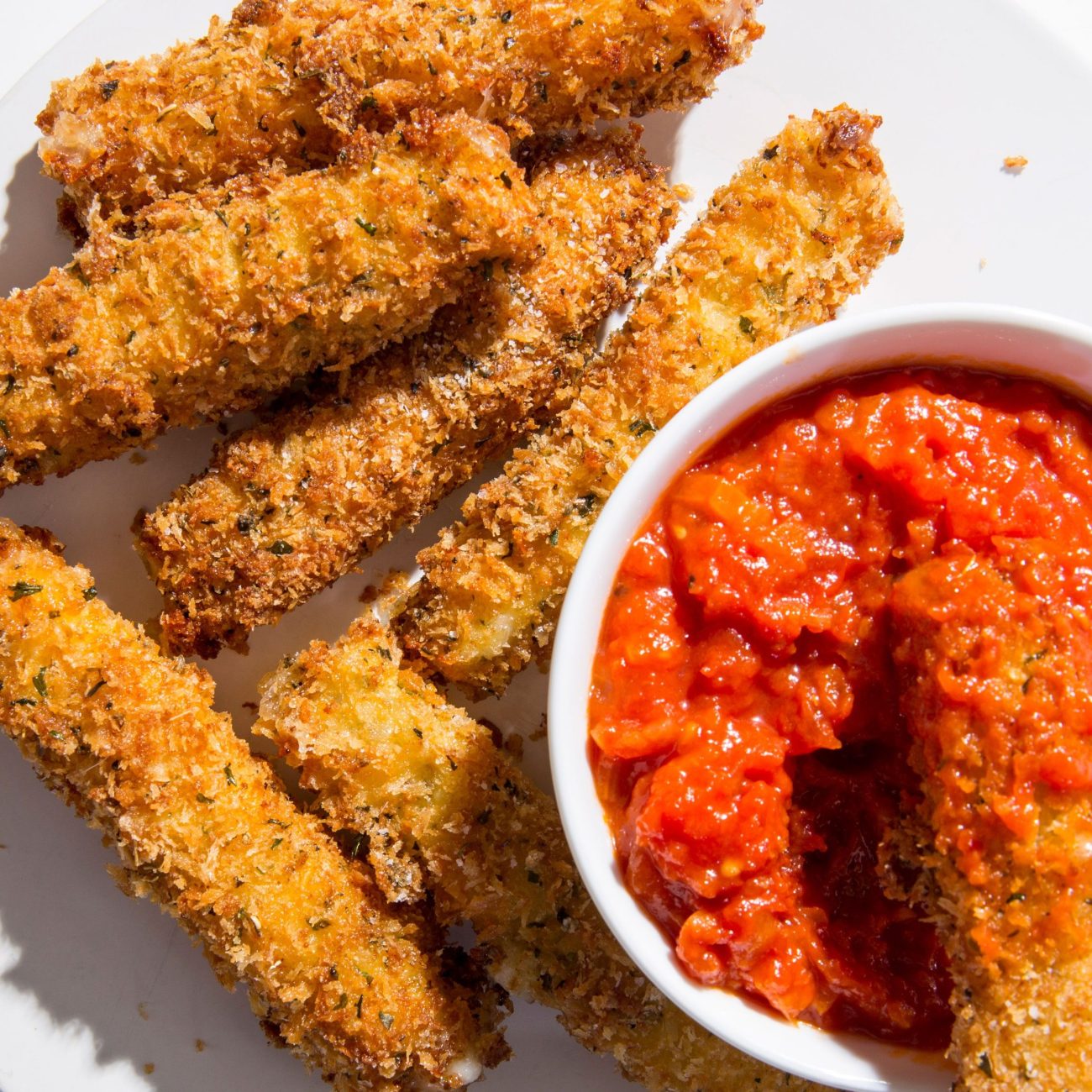 Fried Mozzarella Cheese Sticks