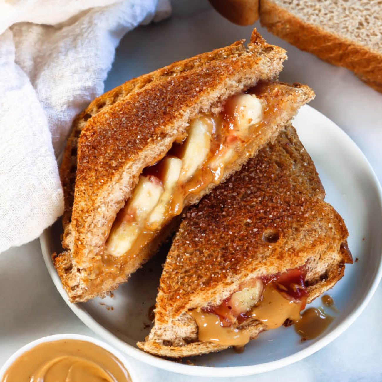 Fried Peanut Butter And Jelly Sandwich