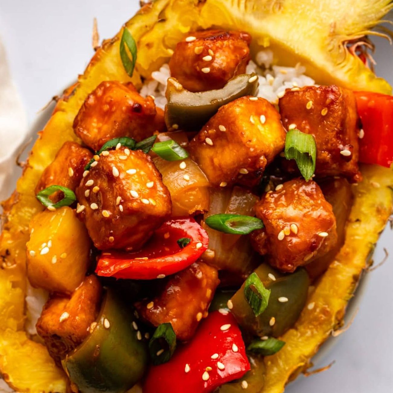 Fried Tofu With Sweet And Sour Dipping Sauce