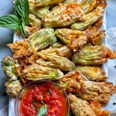 Fried Zucchini Or Squash Flowers