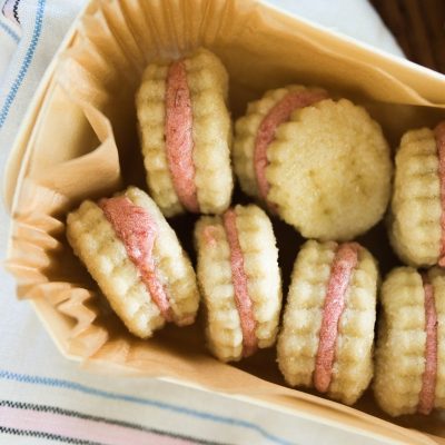 Frosted Rhubarb Cookies