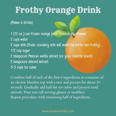 Frothy Orange Drink