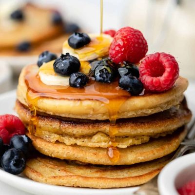 Fruity Oatmeal Pancakes Eggless &Amp; Dairy