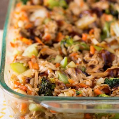 Full Of Flavor Chicken And Rice Casserole