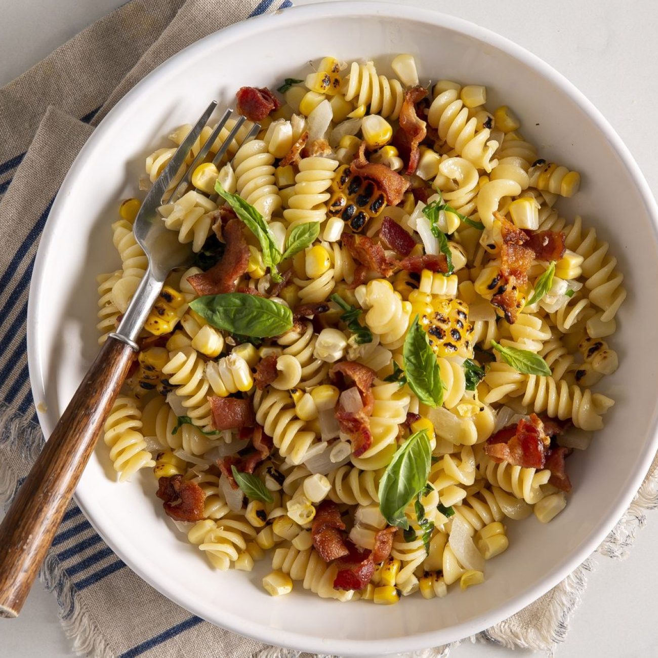 Fusilli With Bacon