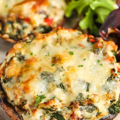 Fusion Stuffed Portobello Mushrooms