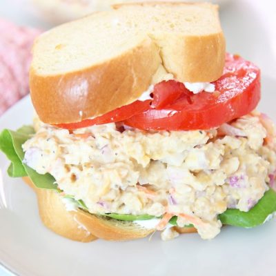 Garbanzo Bean Salad With Tuna And Creamy