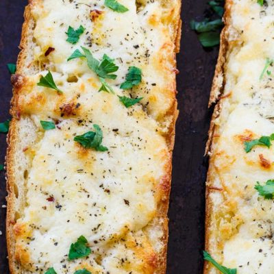 Garlic Bread With Mayo &Amp; Cheddar