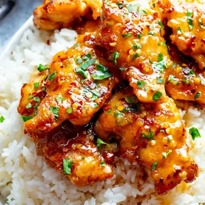 Garlic Chicken On Rice