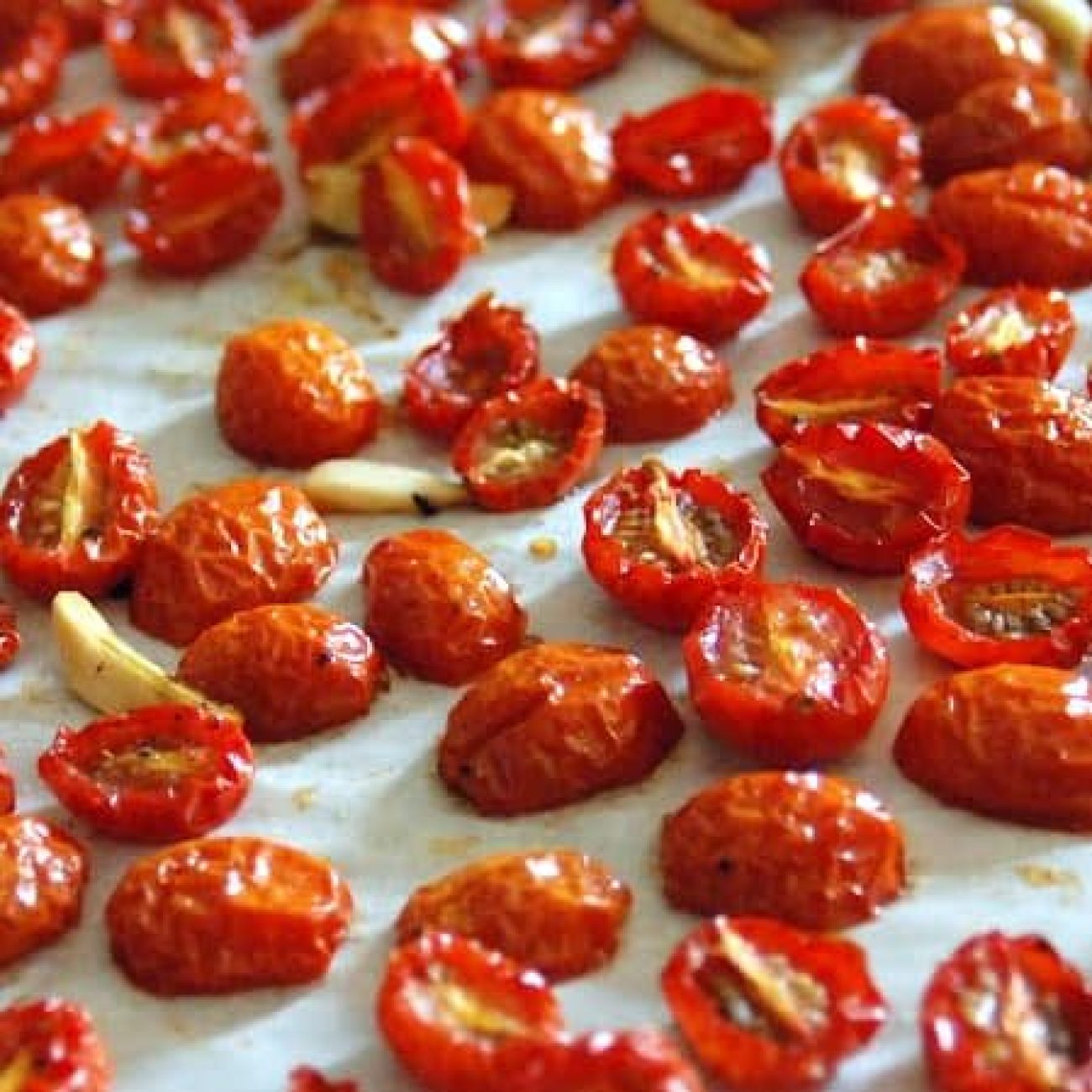 Garlic-Infused Roasted Grape Tomatoes Recipe