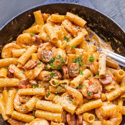 Garlic Shrimp And Pasta From Baxters