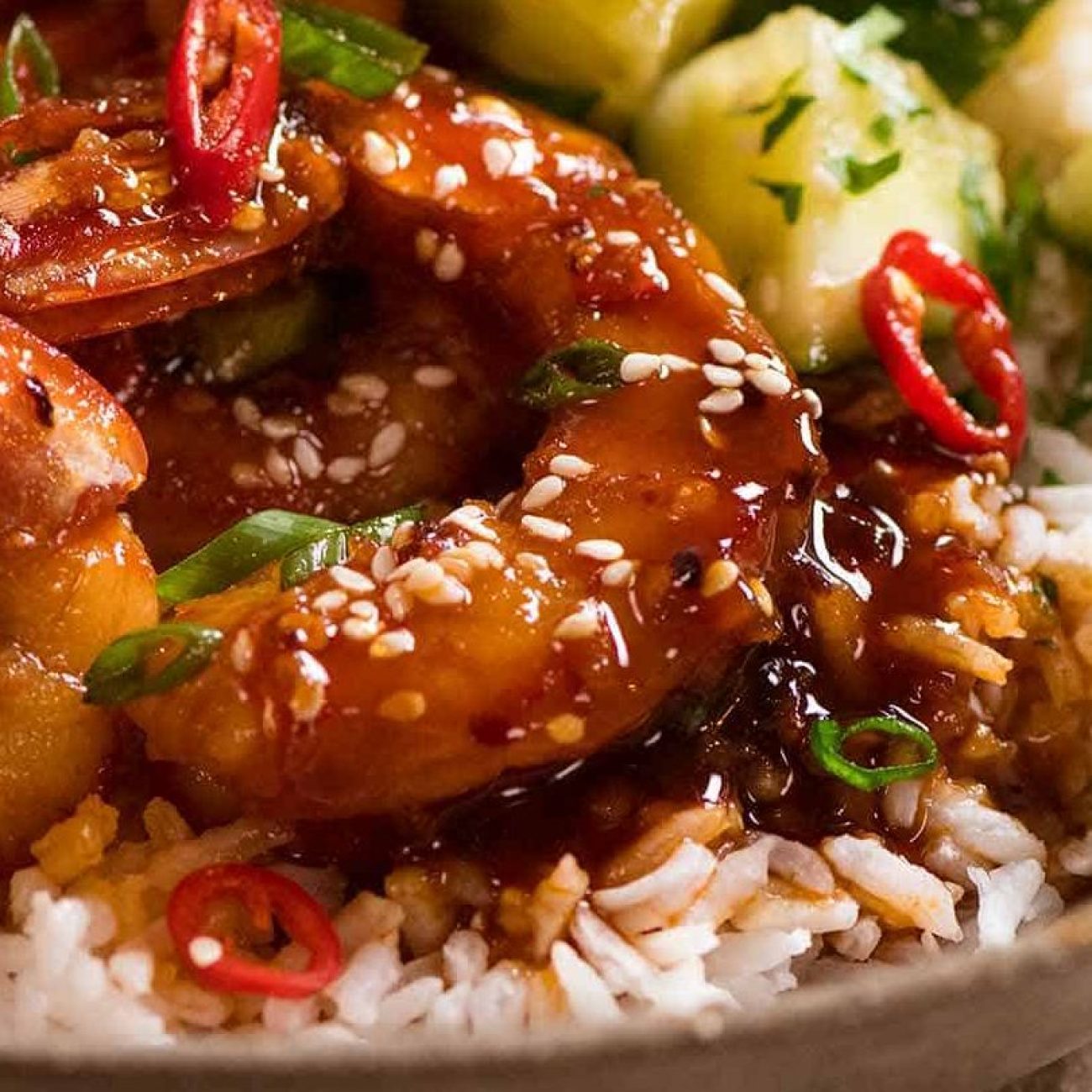 Garlic Shrimp With Chilies