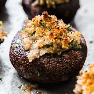 Garlic-Spinach Stuffed Mushrooms Recipe