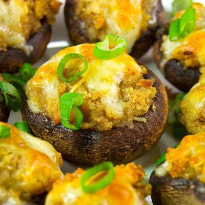 Garlic-Stuffed Mushrooms